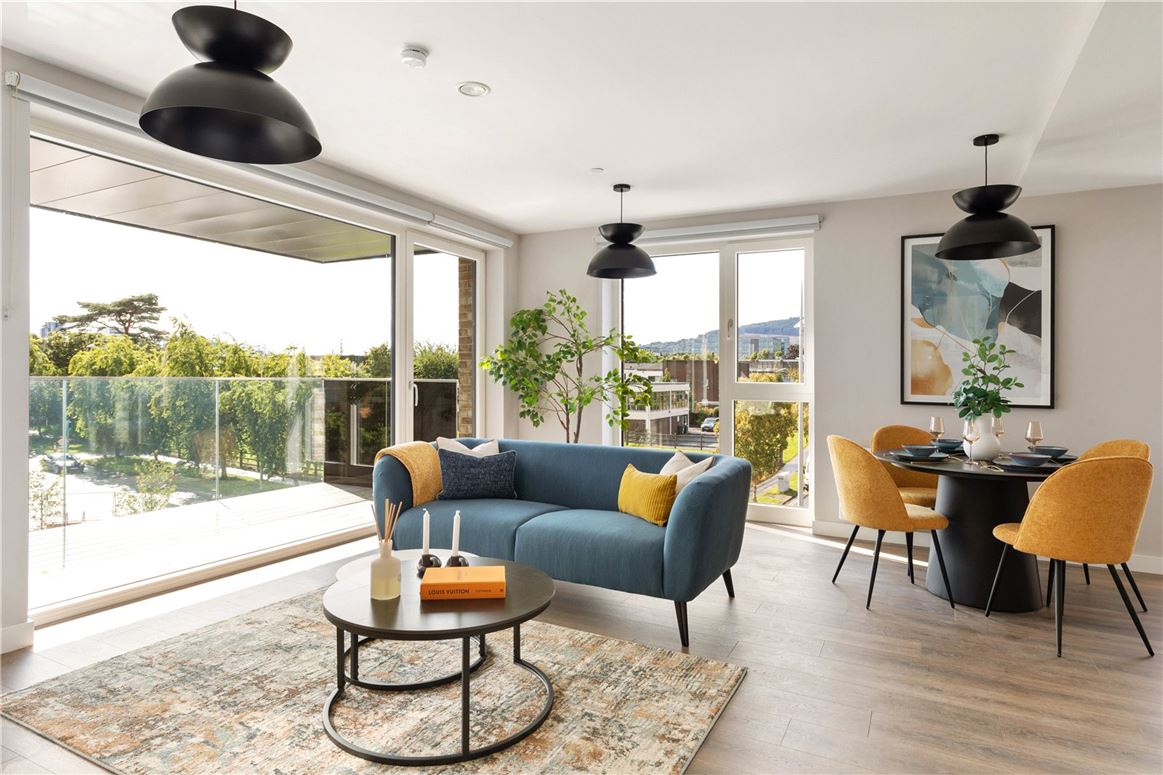 A clean living room