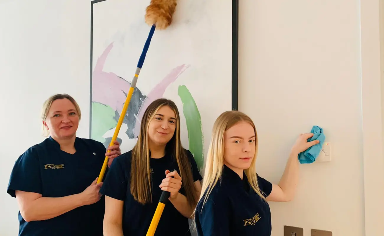 Three PRS Cleaners cleaning