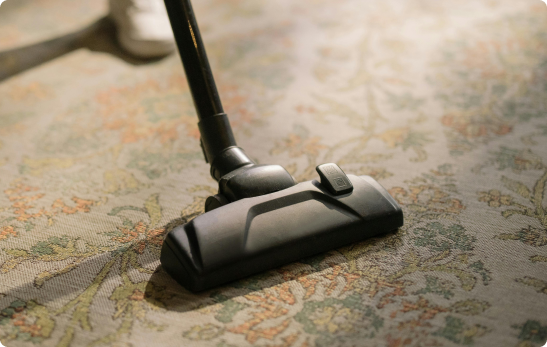 vacuum clean close up