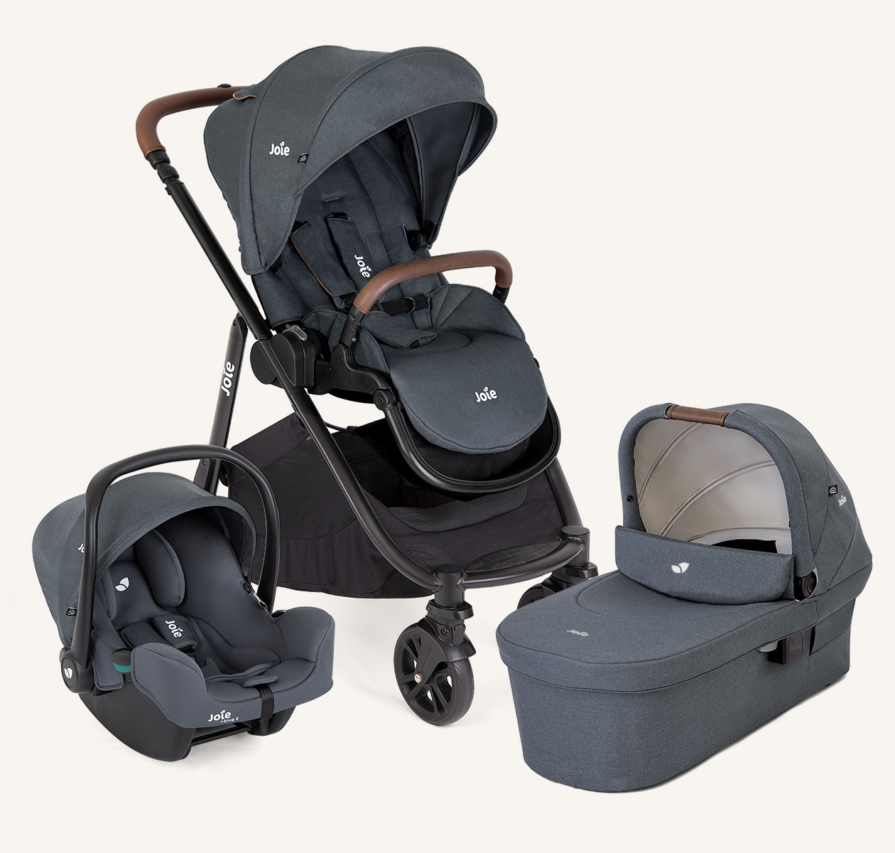 Three-piece baby travel system set